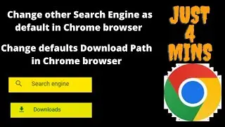 how to change search engine in google chrome || chrome search engine change