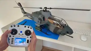 Bell AH-1 Cobra Helicopter 🫡 | Unboxing, Assembly & Test Flight | FLISHRC | Stirlingkit