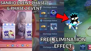 Sanrio Event Phase 1 & Phase 2 | Free Elimination Effect | MLBB