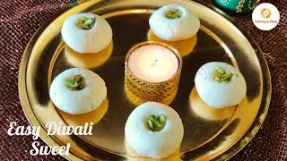 Yummy Easy Festival Sweets😋😋❤️2 Ingredients quick Indian Sweets Recipe at Home😍#sweets  #shorts