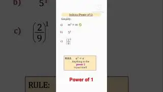 Indices (power of 1)