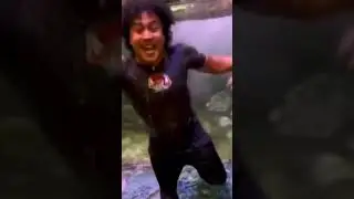 *ARRESTED* Idiot jumps in to aquarium.    #aquarium #fishtank