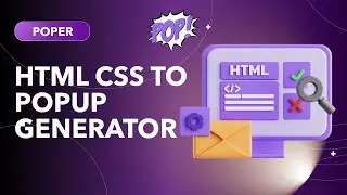 Convert Any HTML & CSS Into a Website Popup Instantly!