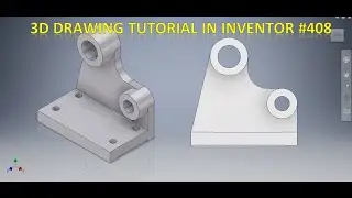3d Drawing tutorial in Autodesk Inventor || Inventor Tutorials || Cad Tutorials || Autodesk || 3d