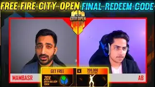 Free Fire City Open Redeem Code | City Open Grand Final Redeem Code | Free Fire Redeem Code Today