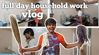 Ghar pe pure din Kam | Full day doing Household chores | Jhadoo | Pocha | Khana | Haveri ka Krishna