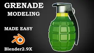 blender 2.92 modeling a grenade