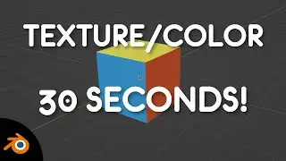 EASY Blender texturing in 30 SECONDS