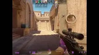 CS2 1v4 ace in 2.8k elo