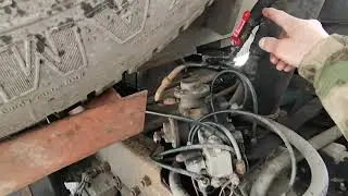 КамАЗ. Дополнительный кран для опускания кузова.
