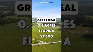 0.5 acres in Florida for $21,500 #foryou #realestate #land #florida #shorts #fyp #shortvideo #usa