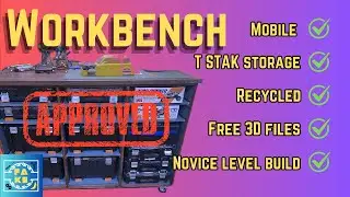 How to build a Recycled mobile workbench with #Dewalt #tstak #storage #diy #novice #freefiles #howto