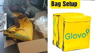 Glovo Bag Setup - Como montar mochila de Glovo / pasos para armar bolsón de Glovo