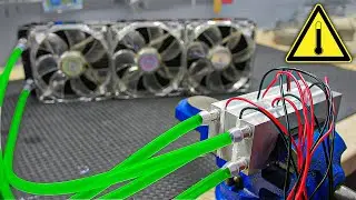 Built Peltier Element on Water Cooling