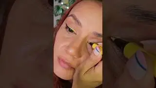 Un Delineado bonito y alegre con este plumón de USHAS 😋✨️👀😱