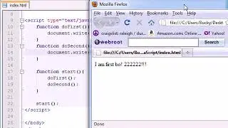 Beginner JavaScript Tutorial   10   Calling a Function From Another Function