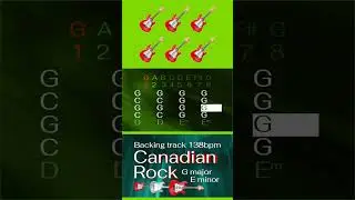 Canadian Rock, rock backing track G major, 138bpm. Play along, improvise, have fun!