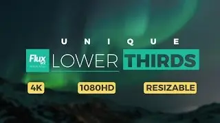 Unique Lower Thirds After Effects Template