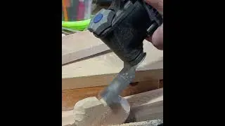 Power carving a wood heart with a Dremel Multitool  