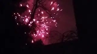 Новый год в Берлине. Непрекращающийся салют.Феерверки в Германии.