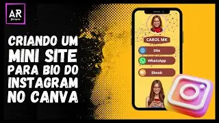 CRIAR UM MINI SITE PARA BIO DO INSTAGRAM GRÁTIS NO CANVA | FÁCIL COM VÁRIOS LINKS SEM LINKTREE