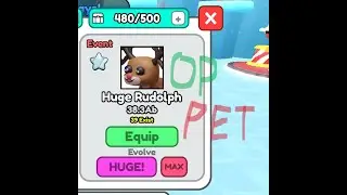 Getting The NEW HUGE Rudolph in Pet Evolve Simulator
