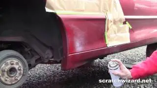 Repair Scratched Plastic Door Panel With Spray Paint