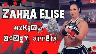 Zpooktober Sweet Treats : Making Candy Apples 🍎 | Zahra Elise
