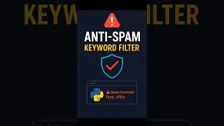 🚫 Detect spam words in messages using Python! This filter app flags them instantly 💻🔥 