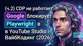 (Part 2) CDP Down: Google Blocks Playwright in YouTube Studio | VibeCoding (2026)