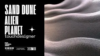 Touchdesigner Tutorial: Create Alien Planet Sand Dune Textures - SOP Instancing & Learn Coordinates