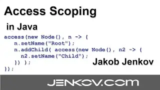 Access Scoping - Beyond Method Chaining