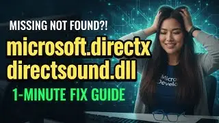 microsoft.directx.directsound.dll Missing Fix!