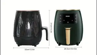 4.5 L Air Fryer 6-in-1 Smart Air Fryer Oven, 6 One - Touch Programs, Air Fry, Roast, Bake, Reheat,