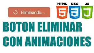 Crea un Botón Eliminar con Efectos Animados - HTML, CSS y JavaScript