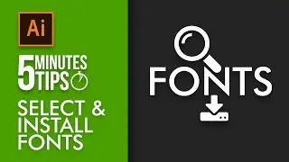 How to Choose free fonts and install to use - 5 Minutes Tip [Eng Sub]