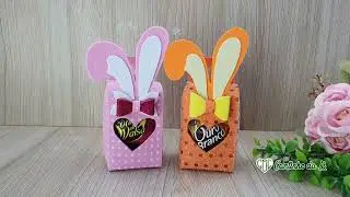 Lembrancinha de Páscoa – Caixinha Porta Bombom Fácil e Linda! 🐰
