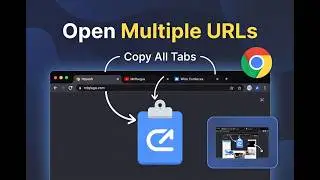 Open Multiple urls in Chrome | Copy All urls Chrome Extension