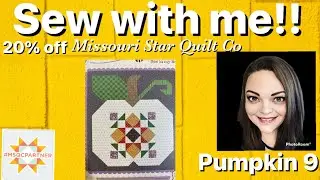 Sew with me! Autumn Quilt Seeds -  Pumpkin 9 by Lori Holt + 20% MSQC