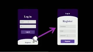 How to create login and register using html and css
