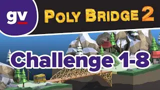 Poly Bridge 2 - Challenge 1-08 Rope Support - Walkthrough