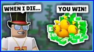 Roblox Bedwars But When I Die YOU WIN ROBUX