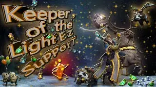 Keeper of the Light EZ SuPPorT. Cтарый пердун гнобит вражеского кери, но сдаёт игру.