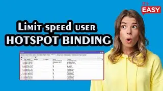 Limit speed user hotspot binding