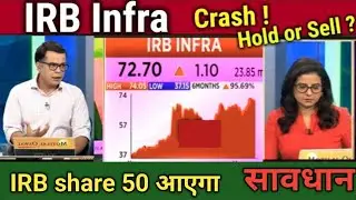 IRB Infra share Crash ! hold or sell ? irb infra share latest news | irb infra share analysis