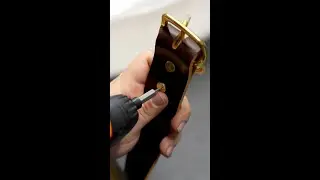 Installing chicago screws on a micro adjust belt
