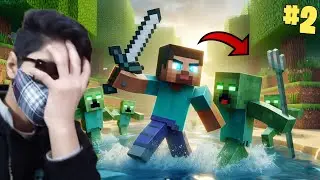 I HATE YOU ZOMBIEEEE 🥲 Minecraft PE SURVIVAL SERIES [ EP 2 ]