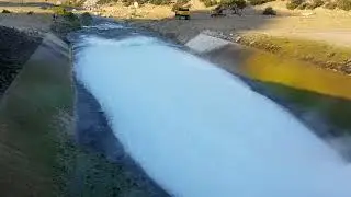 Yozgat çekerek barajı eşsiz su tahliyesi 2