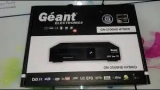 ملف قنوات Géant 2500 Hd Hybrid جديد و مرتب