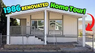 We fixed up this old mobile home! Renovated Home Tour! | Sierra Vista 56